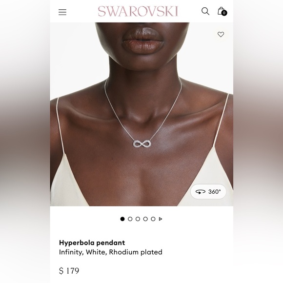 Swarovski Infinity Necklace like NEW with box. ๐ - Picture 5 of 5